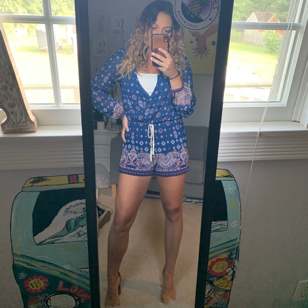 Long sleeve Boho romper!